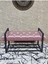Siyah Boyalı Metal 80 cm Puf Bench - Antre Puf - Hol Bench - Puf - Oturak - Bench Pembe Renk 90 x 45 Boyut/ebat 2