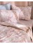 Perline Çift Kişilik %100 Pamuk Ranforce Baskılı Nevresim Takımı - Pudra 4