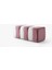 Yarmalı Bench Luna V-13 Pembe Beyaz 2
