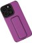 Bfs iPhone 13 Pro Kılıf Mega Standlı Silikon - Mor 5