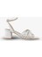 Kadın Topuklu Sandalet Kırık Beyaz 1