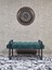 Siyah Boyalı Metal 80 cm Puf Bench - Antre Puf - Hol Bench - Puf - Oturak - Bench Yeşil Renk 90 x 45 Boyut/ebat 3