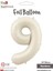 9 Rakam Krem Folyo Balon 34" 1