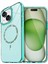 Bfs Apple iPhone 15 Plus Live Diamond Magsafe Kapak - Yeşil 1