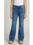 Kız Çocuk Yüksek Bel Ispanyol Paça Jean Pantolon 1