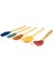5'li Silikon Spatula Seti - Renkli - 21 cm 3