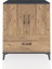 Hyperion Şifonyer 2 Raflı Tek Çekmeceli 2 Kapaklı 88X44X106 Antrasit-Çam 1