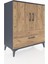 Hyperion Şifonyer 2 Raflı Tek Çekmeceli 2 Kapaklı 88X44X106 Antrasit-Çam 2