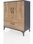 Hyperion Şifonyer 2 Raflı Tek Çekmeceli 2 Kapaklı 88X44X106 Antrasit-Çam 3