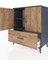 Hyperion Şifonyer 2 Raflı Tek Çekmeceli 2 Kapaklı 88X44X106 Antrasit-Çam 4