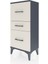 Arges Komodin 3 Çekmeceli 44X30X96 Antrasit-Aytaşı 3