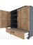 Hyperion Şifonyer 4 Raflı Tek Çekmeceli 4 Kapaklı 88X44X96 Antrasit-Çam 5