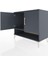 Hyperion Şifonyer Tek Raflı 2 Kapaklı 88X44X80 Antrasit-Antrasit 4