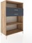 Hyperion Dolap 2 Raflı 2 Çekmeceli 88X44X134 Çam-Antrasit 2