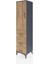Hyperion Dolap Tek Raflı 3 Çekmeceli Tek Askılı 44X44X195 Antrasit-Çam 3
