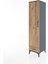 Hyperion Dolap 4 Raflı Tek Çekmeceli Tek Kapaklı 44X44X182 Antrasit-Çam 3