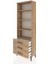 Arges Dolap 4 Raflı 3 Çekmeceli 60X30X182 Çam-Çam 4