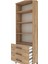 Arges Dolap 4 Raflı 3 Çekmeceli 60X30X182 Çam-Çam 5
