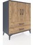 Hyperion Şifonyer 2 Raflı 2 Çekmeceli 2 Kapaklı 88X44X106 Antrasit-Çam 2
