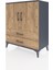 Hyperion Şifonyer 2 Raflı 2 Çekmeceli 2 Kapaklı 88X44X106 Antrasit-Çam 3