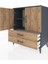 Hyperion Şifonyer 2 Raflı 2 Çekmeceli 2 Kapaklı 88X44X106 Antrasit-Çam 4