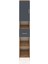 Hyperion Dolap 5 Raflı Tek Çekmeceli Tek Kapaklı 44X44X243 Çam-Antrasit 1