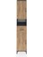 Hyperion Dolap 5 Raflı Tek Çekmeceli 2 Kapaklı 44X44X243 Antrasit-Çam 1