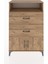 Hyperion Dolap Tek Raflı 2 Çekmeceli 2 Kapaklı 88X44X134 Çam-Çam 1
