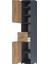 Hyperion Dolap 5 Raflı Tek Çekmeceli 2 Kapaklı 44X44X243 Antrasit-Çam 5