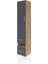 Hyperion Dolap 3 Raflı 2 Çekmeceli Tek Askılı 44X44X243 Çam-Antrasit 3
