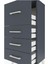 Arges Komodin 4 Çekmeceli 44X30X96 Antrasit-Antrasit 5