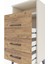 Arges Komodin Tek Raflı 3 Çekmeceli 44X30X96 Aytaşı-Çam 5