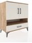 Hyperion Şifonyer 4 Raflı Tek Çekmeceli 2 Kapaklı 88X44X96 Çam-Aytaşı 2