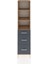 Hyperion Dolap 3 Raflı 3 Çekmeceli Tek Kapaklı 44X44X195 Çam-Antrasit 1