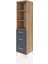 Hyperion Dolap 3 Raflı 3 Çekmeceli Tek Kapaklı 44X44X195 Çam-Antrasit 3