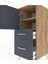 Hyperion Komodin 2 Raflı 2 Çekmeceli Tek Kapaklı 44X44X106 Çam-Antrasit 5