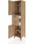 Hyperion Dolap 4 Raflı 2 Çekmeceli Tek Kapaklı 44X44X195 Çam-Çam 4