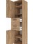 Hyperion Dolap 4 Raflı 2 Çekmeceli Tek Kapaklı 44X44X195 Çam-Çam 5