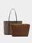Içi Çıkabilir Baskılı Shopper Omuz Çantası 2