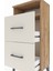 Arges Komodin Tek Raflı 2 Çekmeceli 44X30X96 Çam-Aytaşı 5