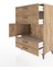 Hyperion Dolap Tek Raflı 4 Çekmeceli 2 Kapaklı 88X44X134 Çam-Çam 4