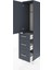 Hyperion Dolap Tek Raflı 3 Çekmeceli Tek Askılı 44X44X195 Antrasit-Antrasit 4