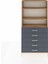 Arges Dolap 3 Raflı 5 Çekmeceli 88X30X182 Çam-Antrasit 1