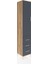 Hyperion Dolap 4 Raflı 3 Çekmeceli Tek Kapaklı 44X44X243 Çam-Antrasit 2