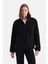 Siyah Kadın Polar Sweatshırt 1