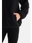 Siyah Kadın Polar Sweatshırt 8