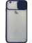 Bfs iPhone 6 Kılıf Palm Buzlu Kamera Sürgülü Silikon - Lacivert 1