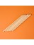 6'lı Bambu Pipet - Açık Kahverengi - 20 cm 1
