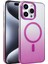 Bfs Apple iPhone 15 Pro Max Glossy Magsafe Kapak - Mor 1