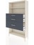 Arges Dolap 2 Raflı 3 Çekmeceli 88X30X163 Aytaşı-Antrasit 4